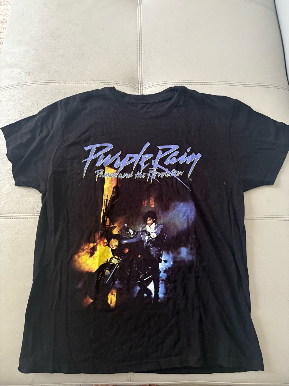 Purple Rain Graphic Tee - Black